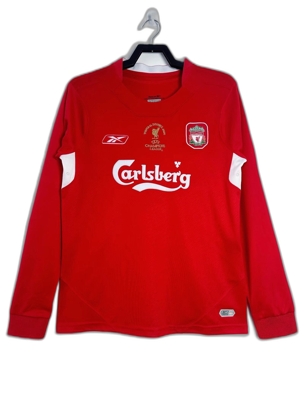 Prima maglia home del Liverpool 04/05 - Versione retro a maniche lunghe
