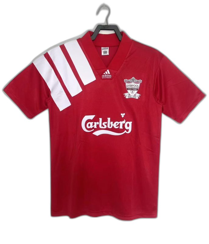 Prima maglia home del Liverpool 92/93 - Versione retro