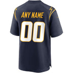Los Angeles Chargers – Alternativ-NFL-Spieltrikot mit individueller Gestaltung – Marineblau
