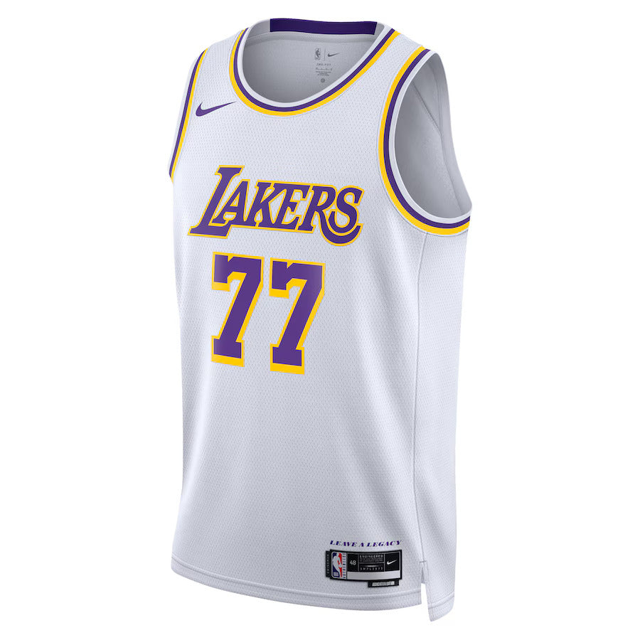 Luka Dončić - Camiseta NBA Los Angeles Lakers Association Edition 2024 - Blanca - Unisex