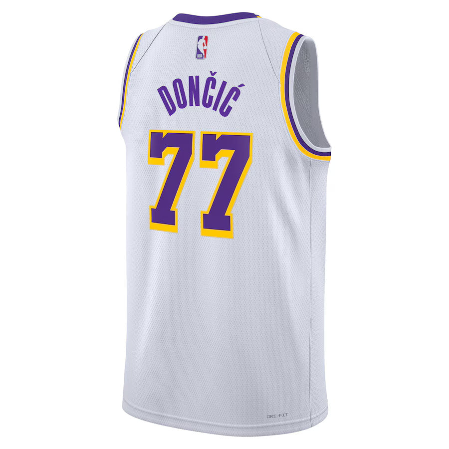 Luka Dončić - Camiseta NBA Los Angeles Lakers Association Edition 2024 - Blanca - Unisex