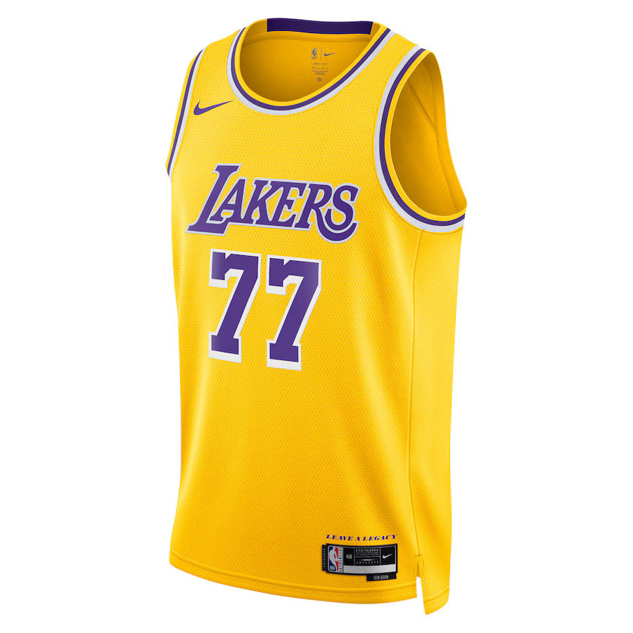 Luka Dončić - Los Angeles Lakers Icon Edition 2024 NBA Trikot - Gold - Unisex