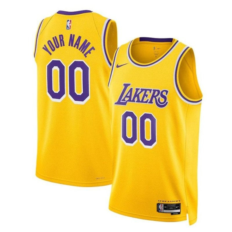 Los Angeles Lakers Unisex 2023 NBA Trikot Gold - Icon Edition