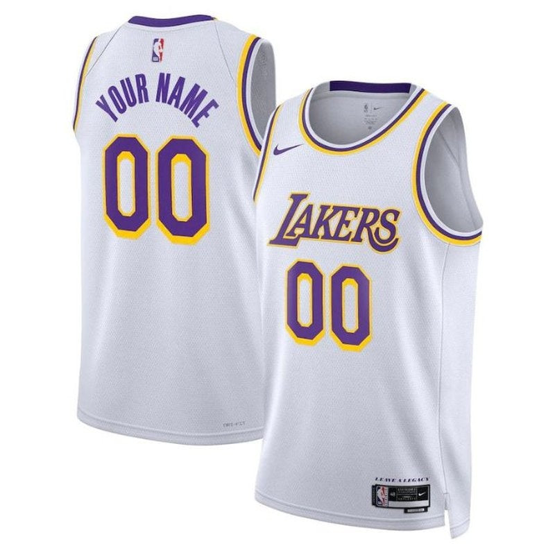 Los Angeles Lakers Unisex 2023 Weißes NBA-Trikot – Association Edition