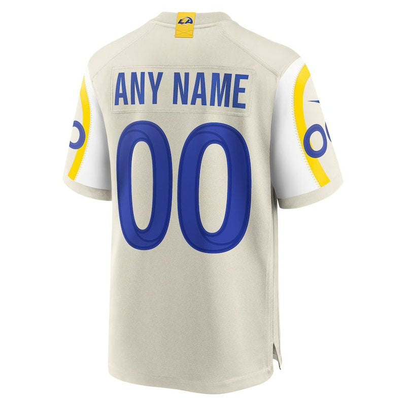 Los Angeles Rams - Maglia da gara NFL personalizzata Bone