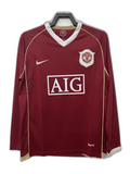 Maillot Domicile Manchester United 06/07 - Manches Longues Version Rétro