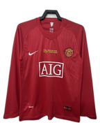 Maillot Domicile Manchester United 07/08 - Version Rétro Manches Longues