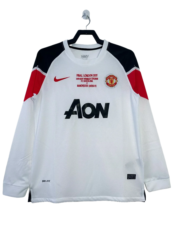 Maillot extérieur rétro à manches longues Manchester United 10/11 II