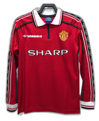 Maglia Home Manchester United 1998 I - Versione Retro a Maniche Lunghe