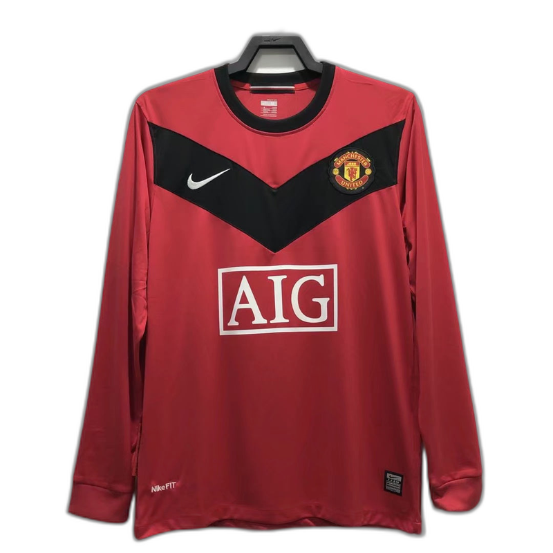 Maillot domicile Manchester United 2010 - Version rétro manches longues