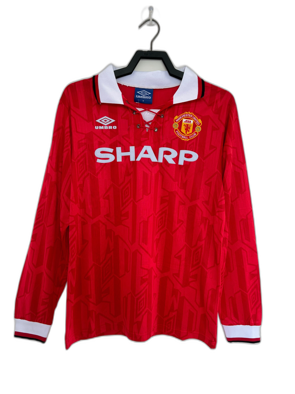 Maglia Home Manchester United 92/94 I - Versione Retro a Maniche Lunghe