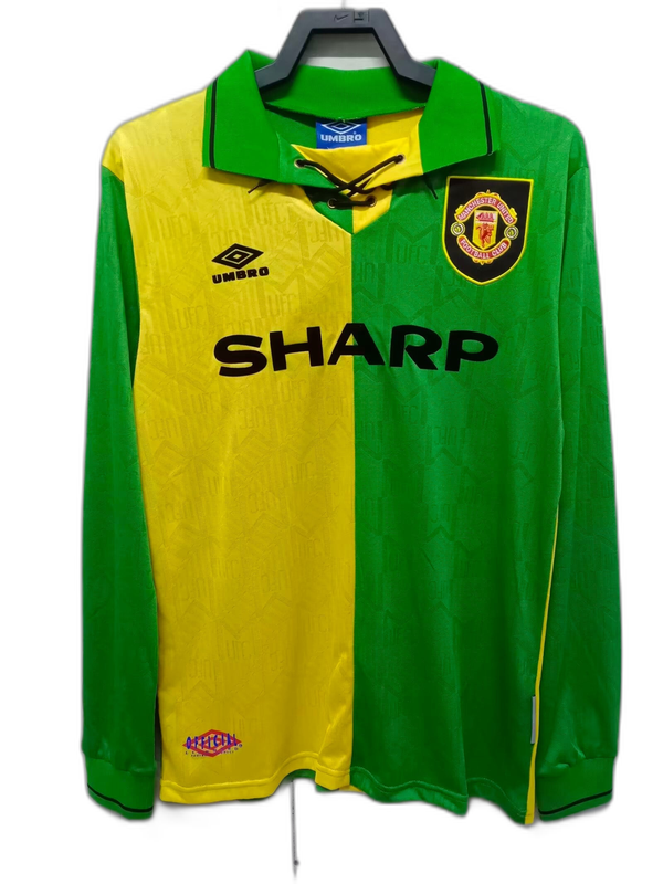 Maglia da Trasferta II Manchester United 92/94 - Versione Retro a Maniche Lunghe