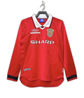 Manchester United 99/00 I Maillot Domicile - Version Rétro Manches Longues