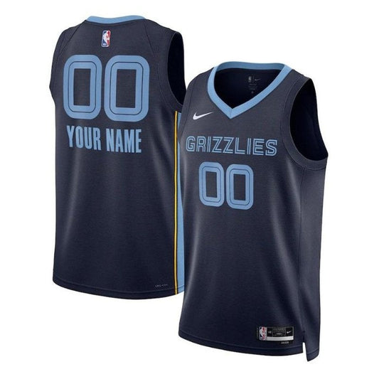 Memphis Grizzlies Unisex 2023 NBA Trikot Navy - Icon Edition