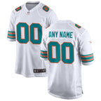 Miami Dolphins - Maglia da gara NFL alternativa personalizzata - Bianca