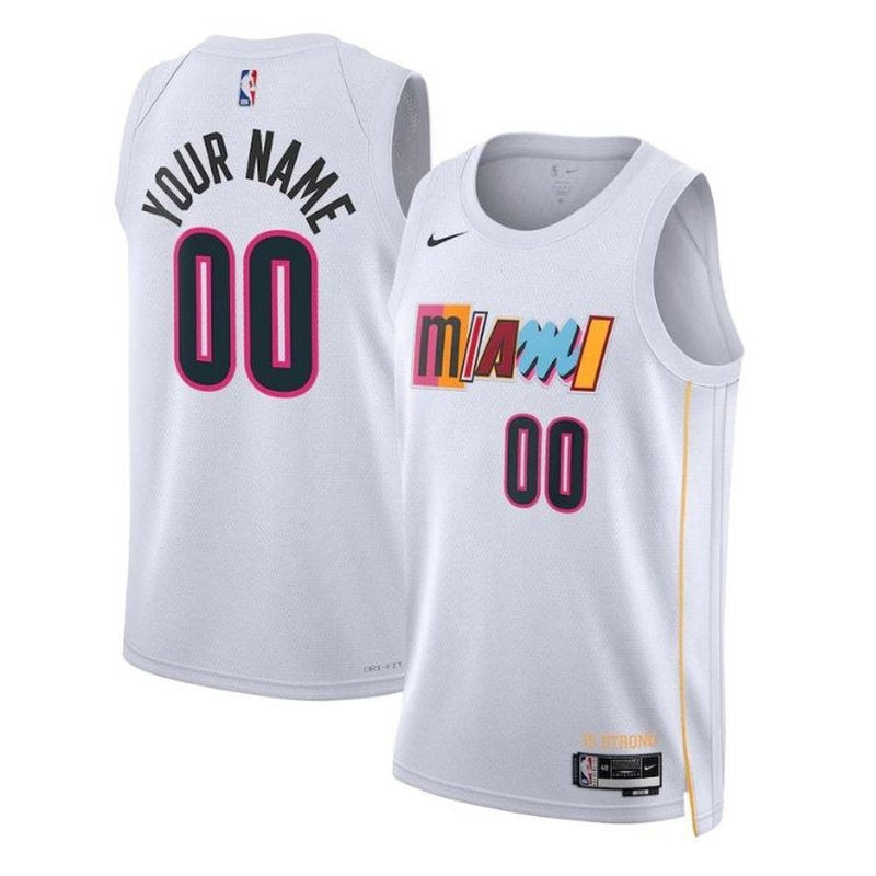 マイアミ・ヒート ユニセックス 2023 NBA ユニフォーム - シティエディション - ホワイト