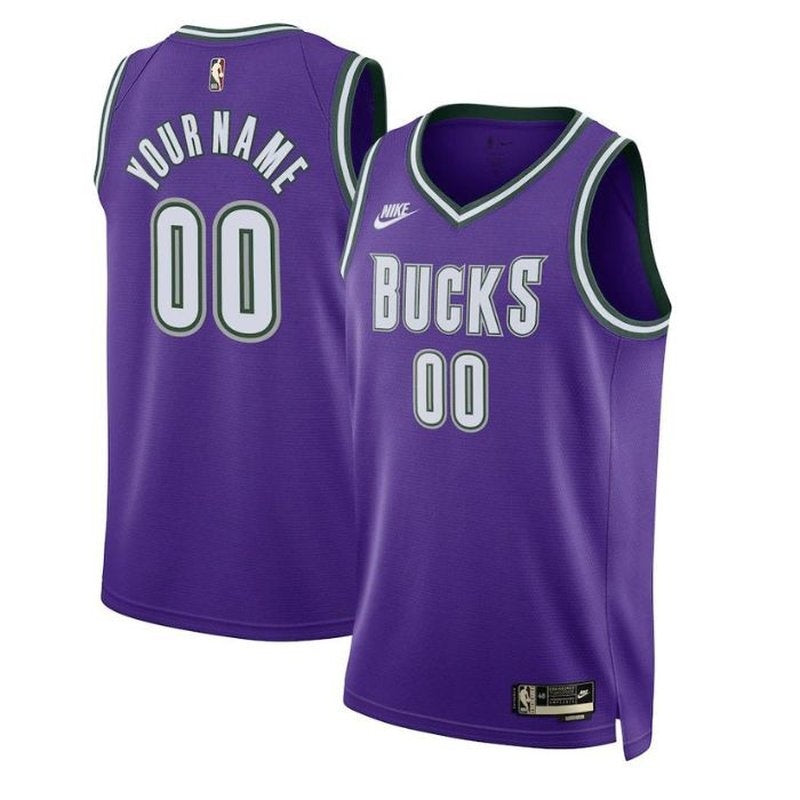 Maglia NBA unisex Milwaukee Bucks 2023 - Edizione classica - Viola