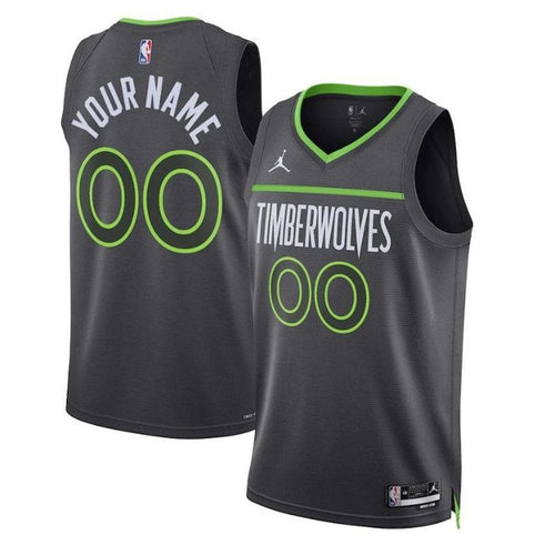 Minnesota Timberwolves Unisex 2023 NBA Trikot - Statement Edition - Schwarz