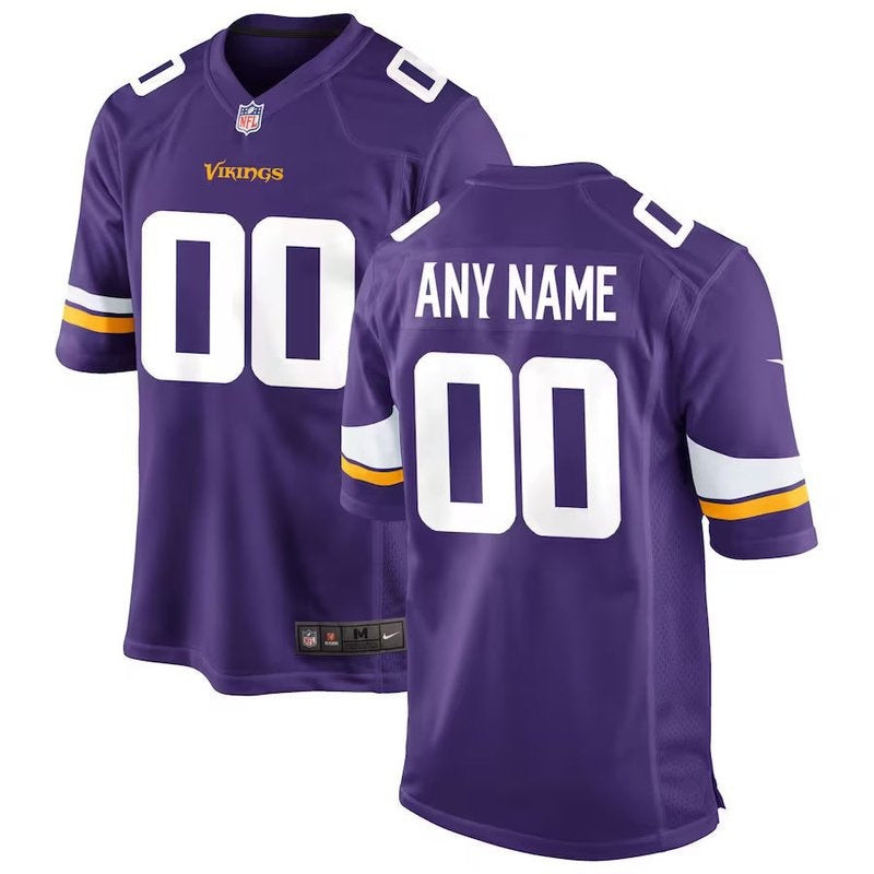 Minnesota Vikings - Maglia da gara NFL personalizzata - Viola