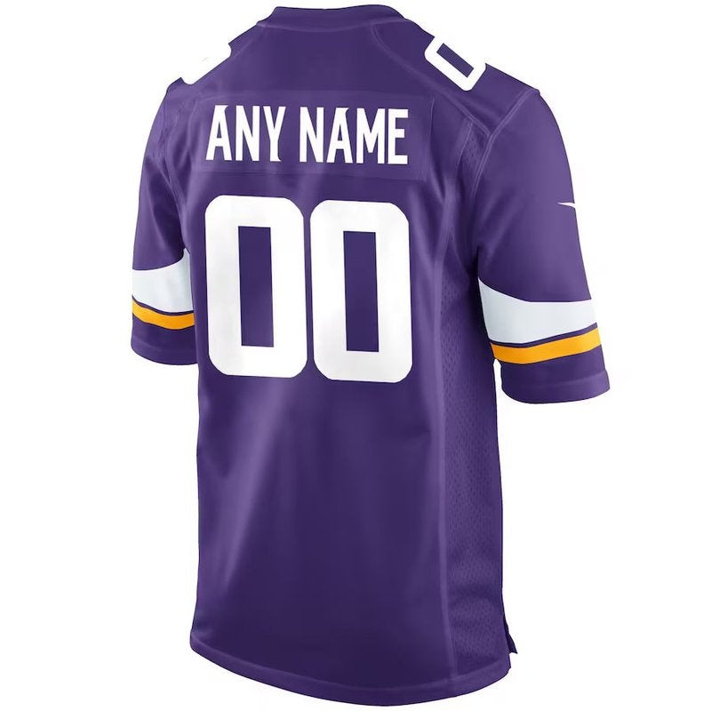 Minnesota Vikings - Maglia da gara NFL personalizzata - Viola