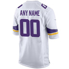 Minnesota Vikings - Maglia da gara NFL personalizzata - Bianca