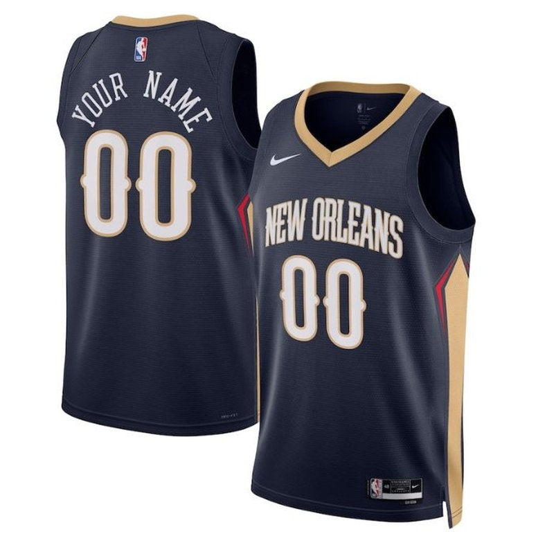 ニューオーリンズ・ペリカンズ ユニセックス 2023 NBA ユニフォーム ネイビー - アイコンエディション