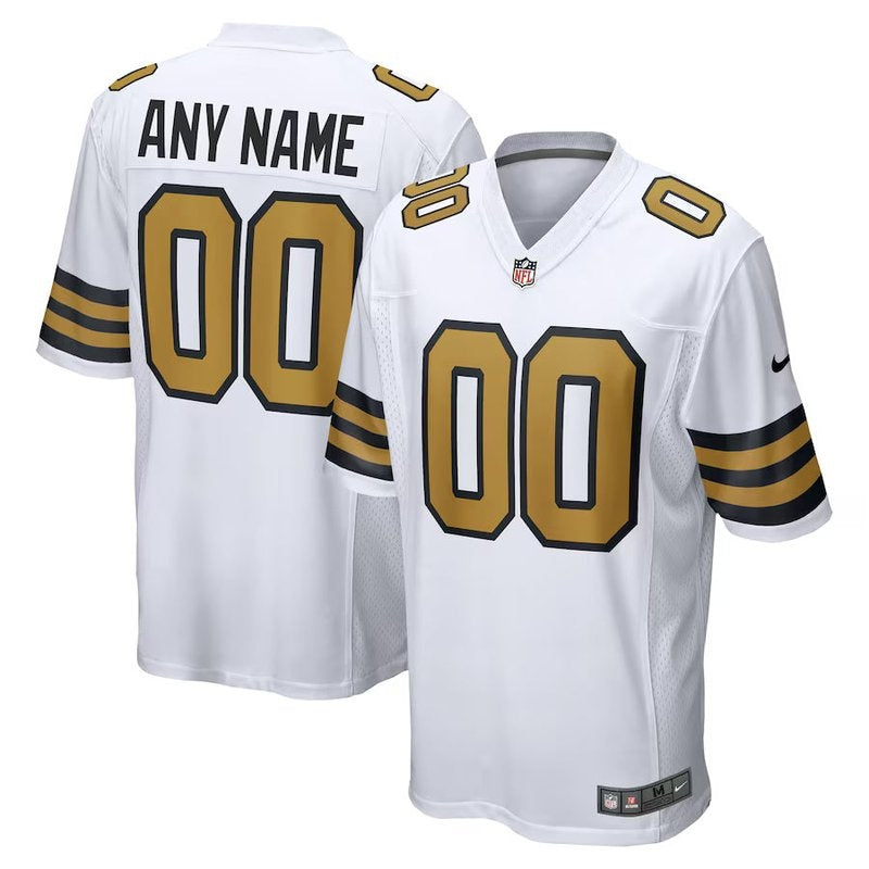 New Orleans Saints - Maglia da gioco NFL personalizzata alternativa - Bianca