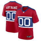 New York Giants - Maglia da gara NFL personalizzata Century Alternate - Rossa