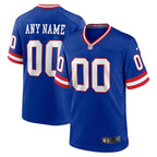 New York Giants - Maglia da gara NFL personalizzata Royal Classic