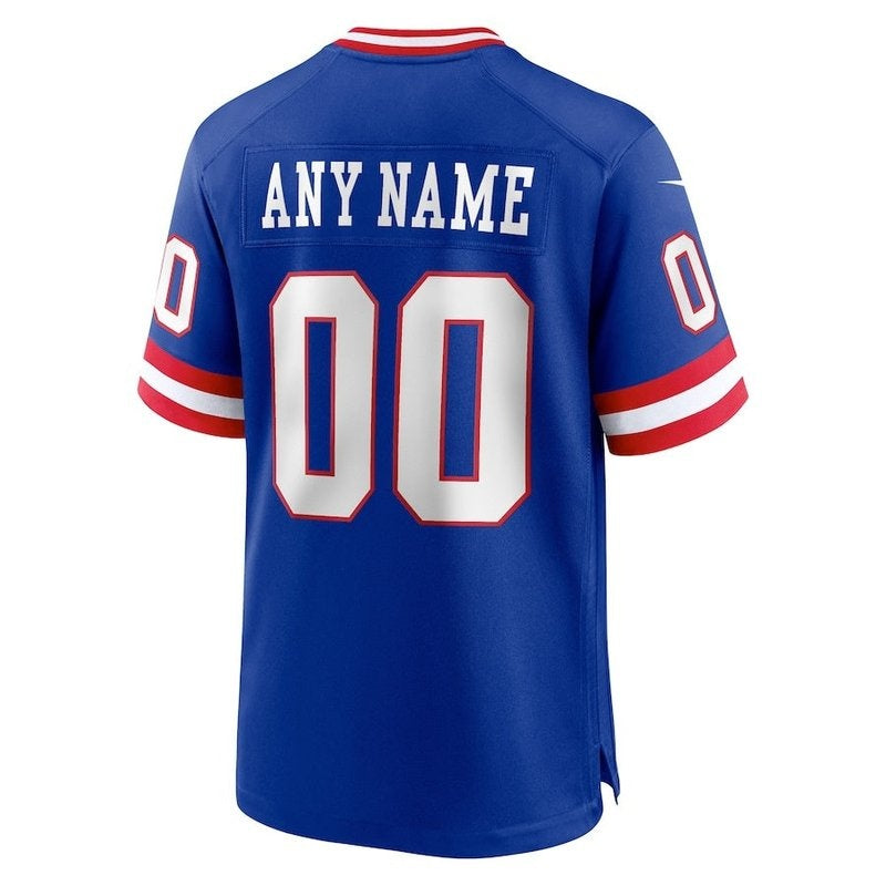 New York Giants - Maglia da gara NFL personalizzata Royal Classic