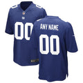 New York Giants - Maglia da gara NFL Royal personalizzata