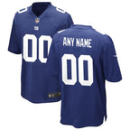New York Giants - Maglia da gara NFL Royal personalizzata