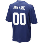 New York Giants - Maglia da gara NFL Royal personalizzata