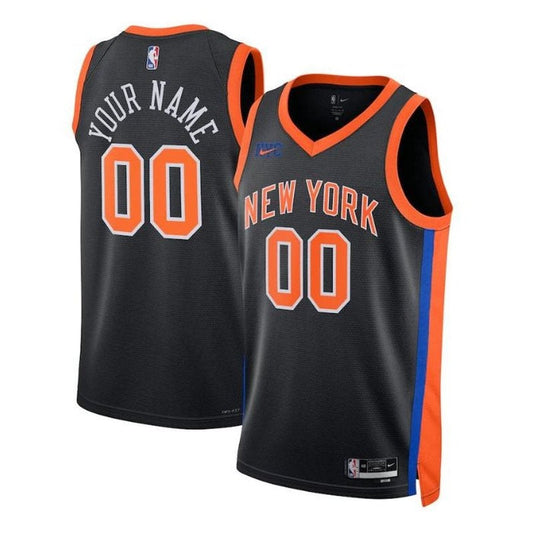 Camiseta NBA Unisex New York Knicks 2023 - Edición Ciudad - Negro