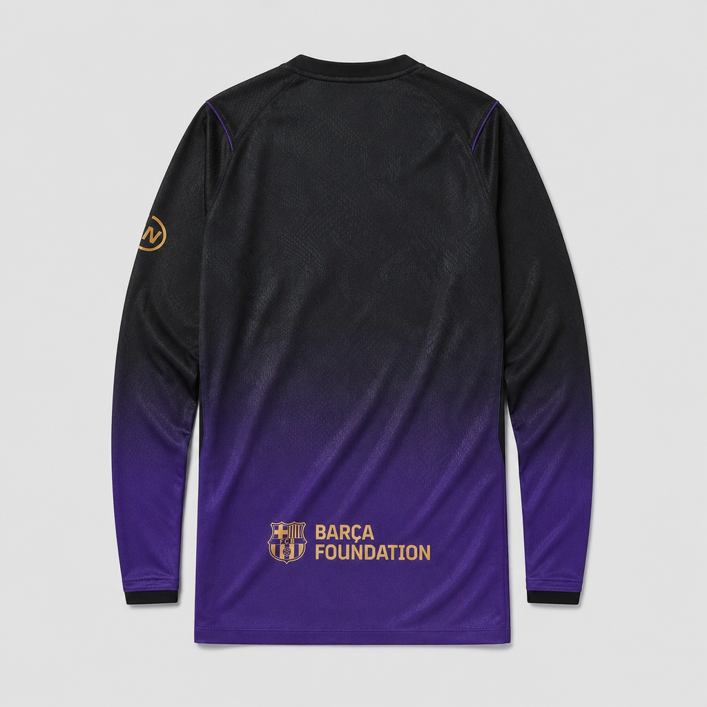 Barcelona 26/27 Away Long Sleeve Jersey - back