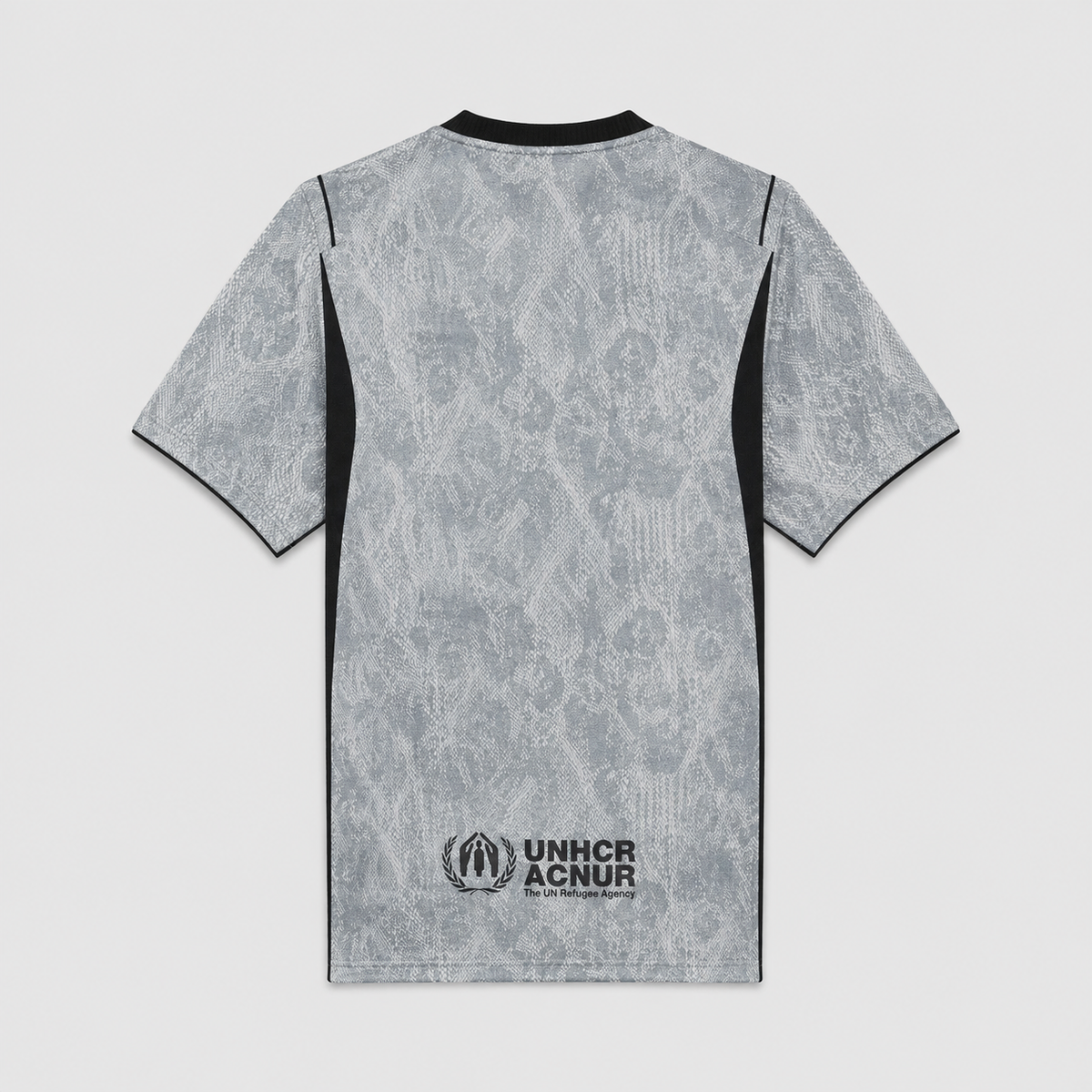 Barcelona 26/27 Goalkeeper Grey Jersey - back with UNHCR