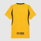 Barcelona 26/27 Goalkeeper Yellow Jersey - back with UNHCR