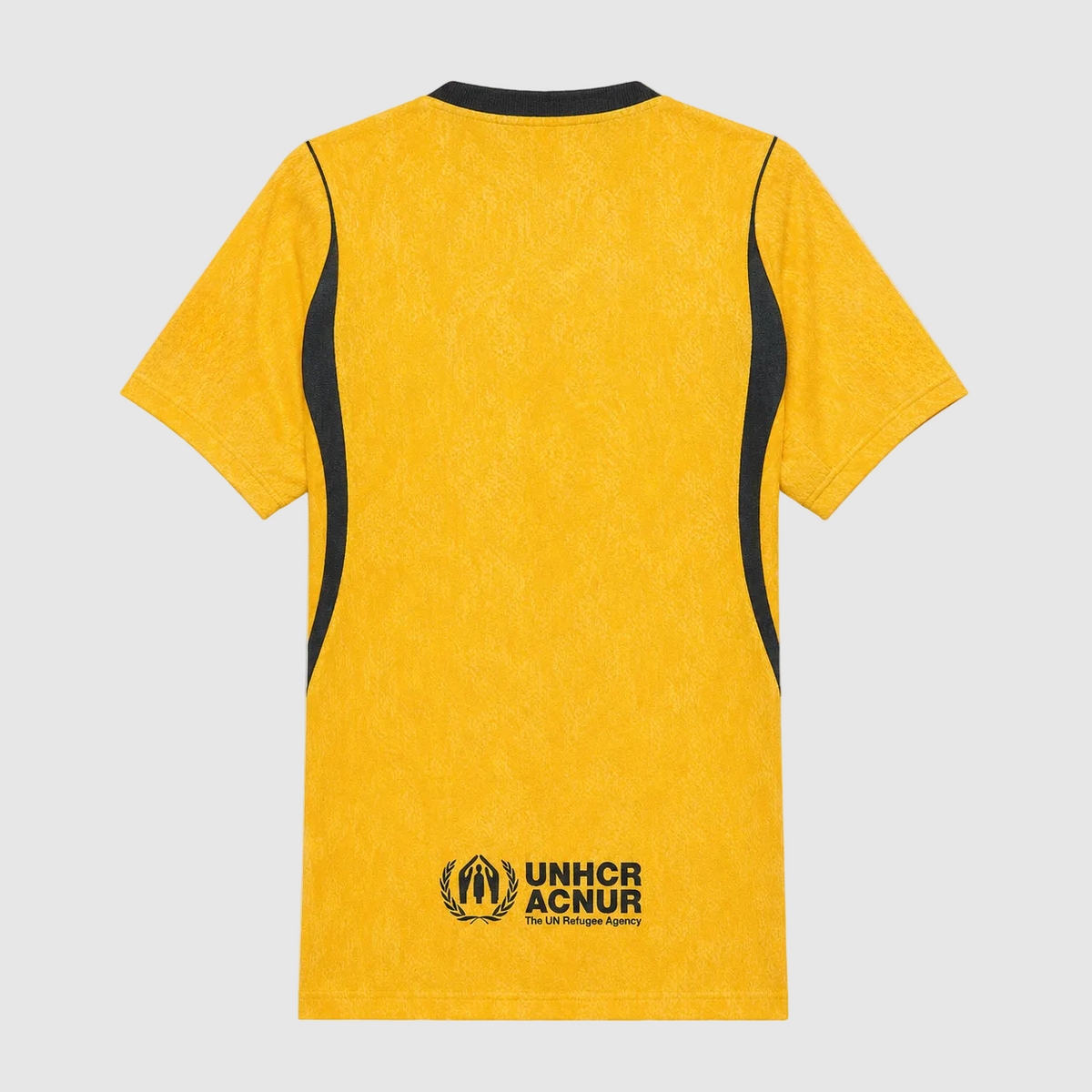Barcelona 26/27 Goalkeeper Yellow Jersey - back with UNHCR