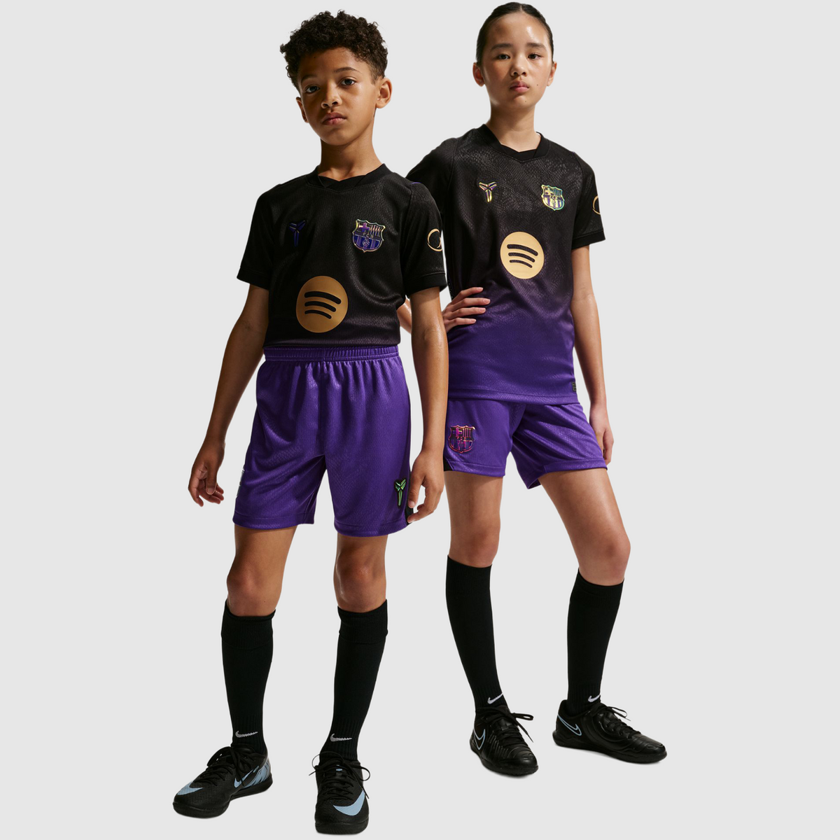 Barcelona 26/27 Away Kids Kit - shirt and shorts back