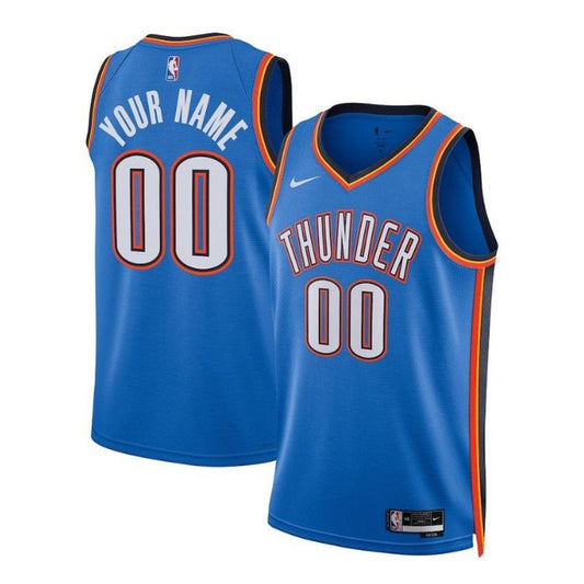 Camiseta NBA Azul Oklahoma City Thunder Unisex 2023 - Edición Icon