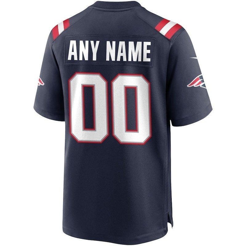 Patriots - Maglia da gara NFL personalizzata - Blu navy