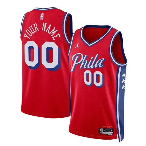 Philadelphia 76ers Unisex 2023 NBA Trikot - Statement Edition - Rot