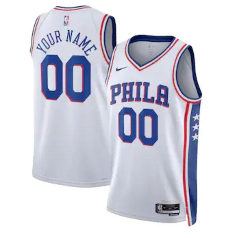 Philadelphia 76ers Unisex 2023 Weißes NBA-Trikot – Association Edition