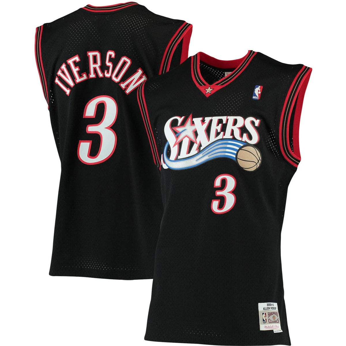 Iverson Black Philadelphia 76ers Unisex 20/21 NBA Trikot