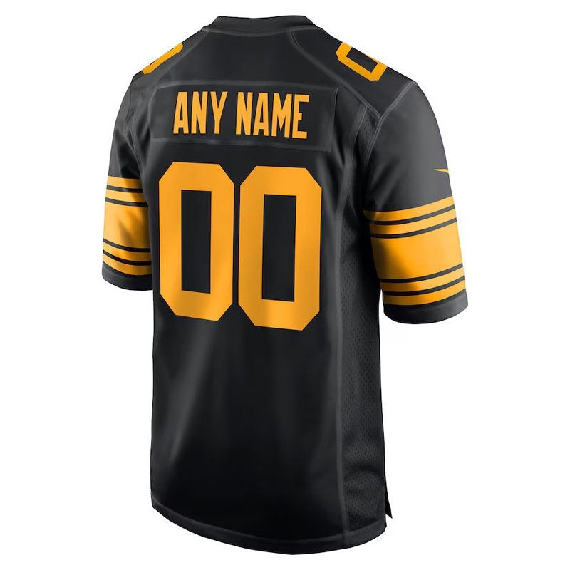 Pittsburgh Steelers - Maglia da gioco NFL alternativa personalizzata - Nero