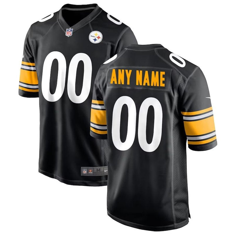 Pittsburgh Steelers - Maillot de match NFL personnalisé - Noir