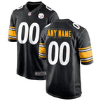 Pittsburgh Steelers - Maillot de match NFL personnalisé - Noir