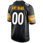 Pittsburgh Steelers - Maillot de match NFL personnalisé - Noir