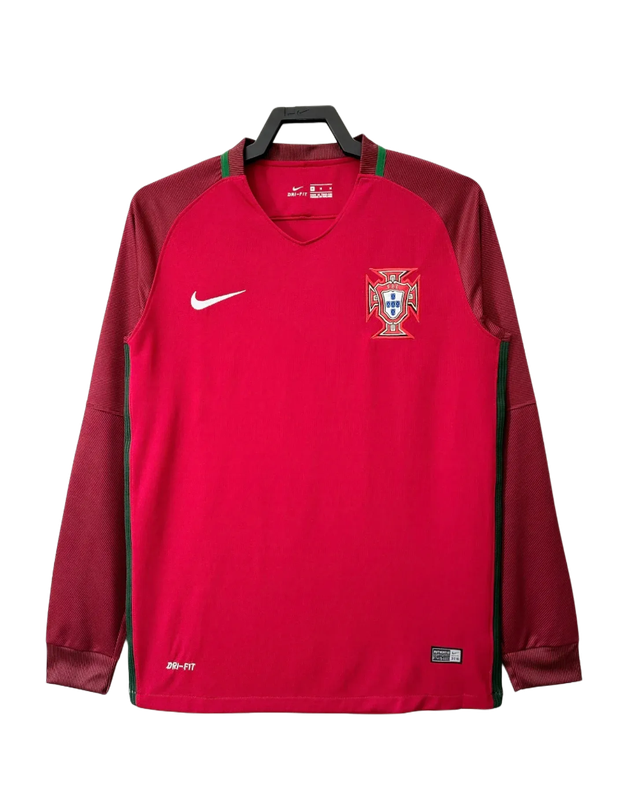 Portugal 2016 I Camiseta Local - Versión Retro de Manga Larga