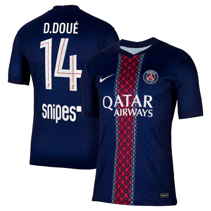 D. Doué - Paris Saint-Germain (PSG) 25/26 I Home Jersey - Fan Version